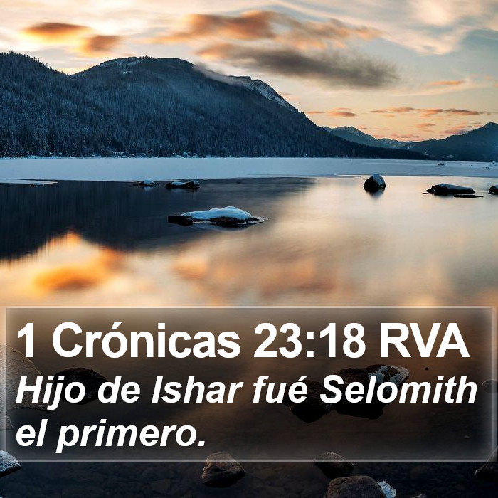 1 Crónicas 23:18 RVA Bible Study