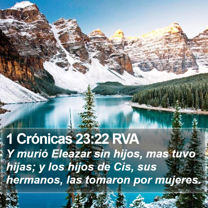 1 Crónicas 23:22 RVA Bible Study