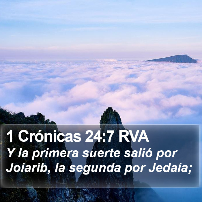 1 Crónicas 24:7 RVA Bible Study