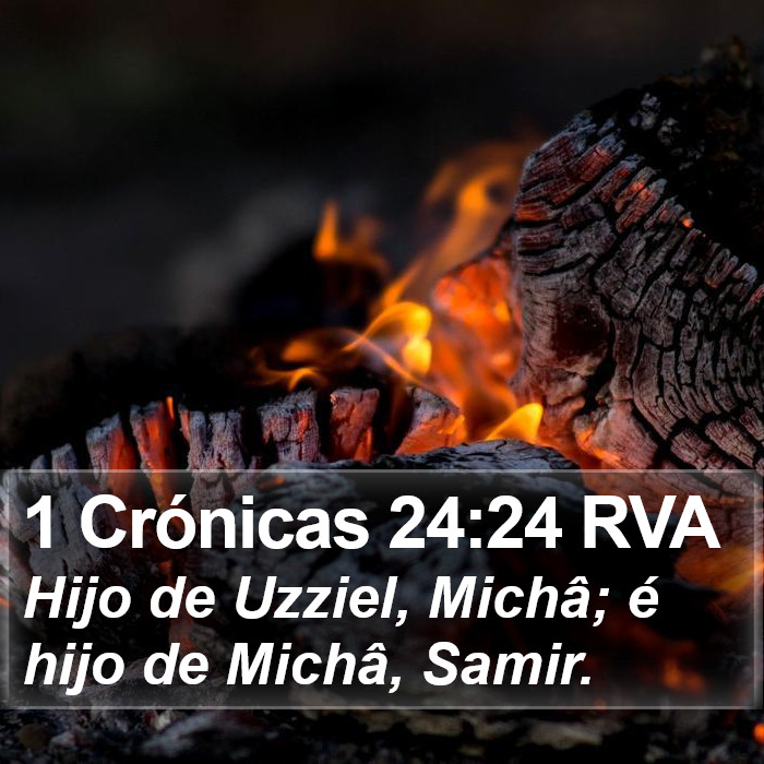 1 Crónicas 24:24 RVA Bible Study