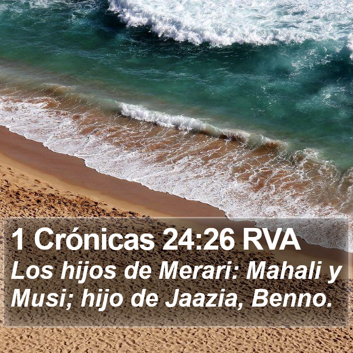 1 Crónicas 24:26 RVA Bible Study