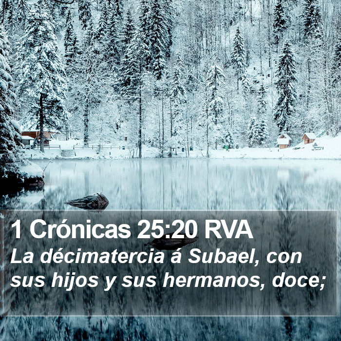 1 Crónicas 25:20 RVA Bible Study