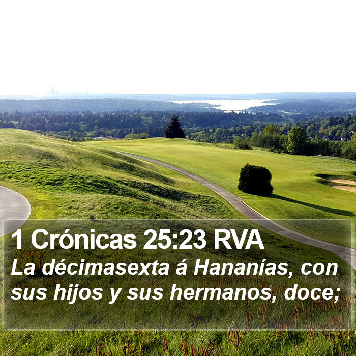 1 Crónicas 25:23 RVA Bible Study