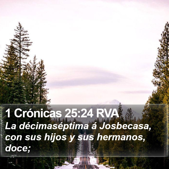 1 Crónicas 25:24 RVA Bible Study