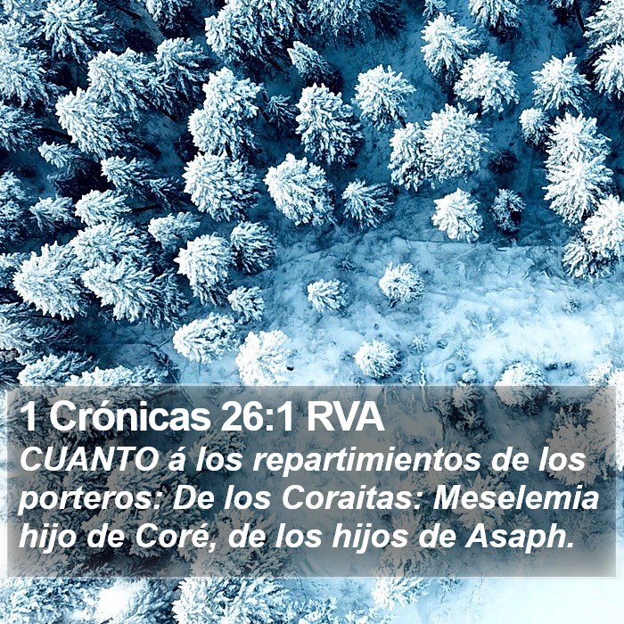 1 Crónicas 26:1 RVA Bible Study