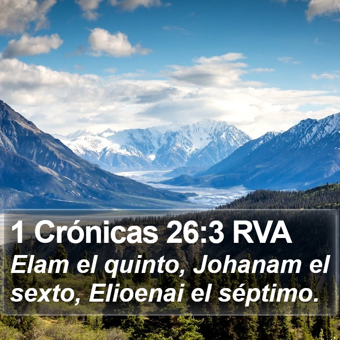 1 Crónicas 26:3 RVA Bible Study