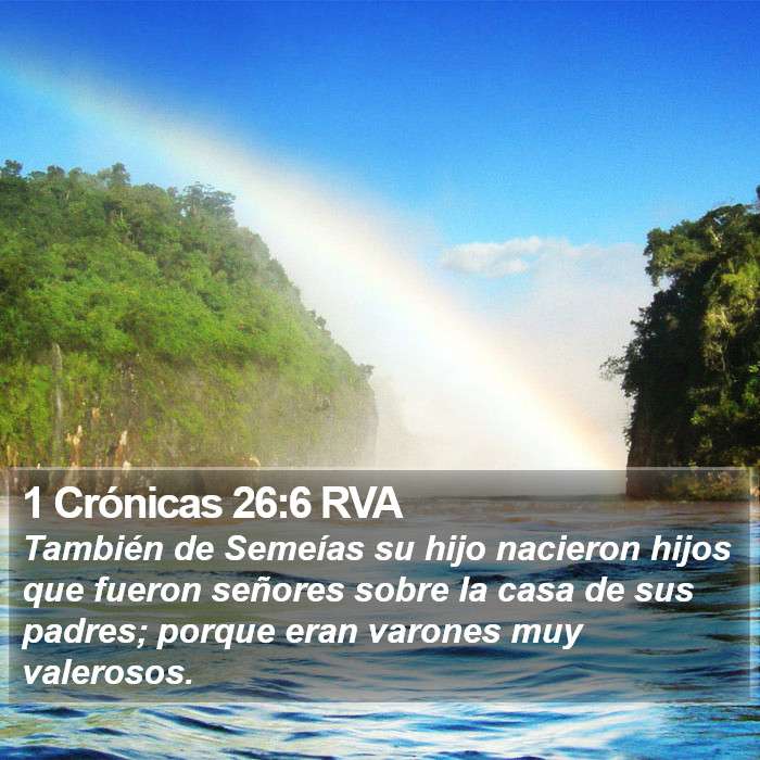 1 Crónicas 26:6 RVA Bible Study