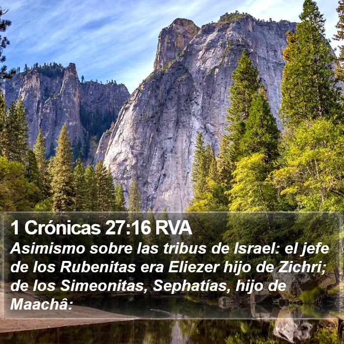 1 Crónicas 27:16 RVA Bible Study