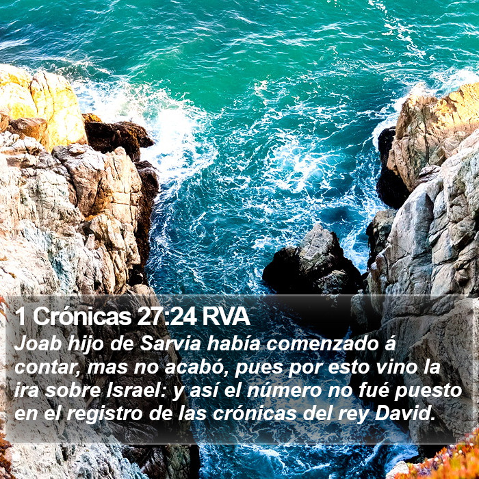 1 Crónicas 27:24 RVA Bible Study