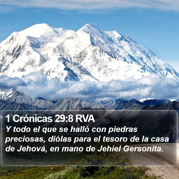 1 Crónicas 29:8 RVA Bible Study