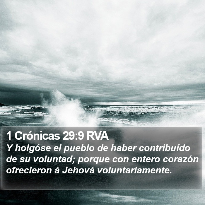 1 Crónicas 29:9 RVA Bible Study