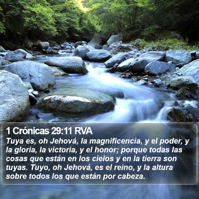 1 Crónicas 29:11 RVA Bible Study