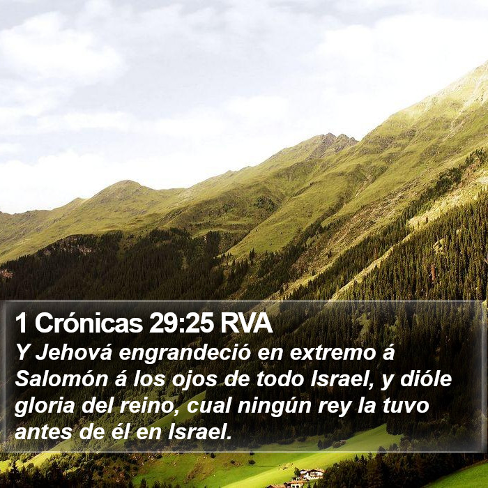 1 Crónicas 29:25 RVA Bible Study