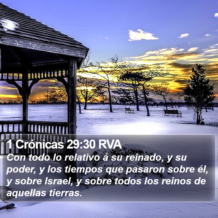 1 Crónicas 29:30 RVA Bible Study