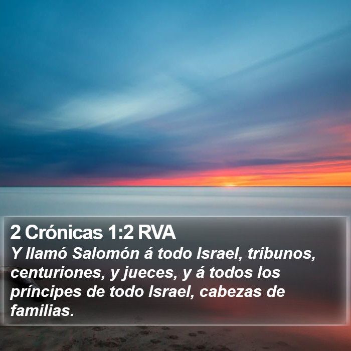 2 Crónicas 1:2 RVA Bible Study