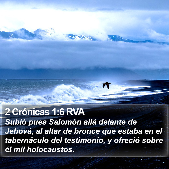 2 Crónicas 1:6 RVA Bible Study