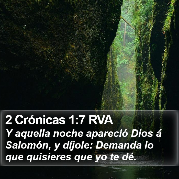 2 Crónicas 1:7 RVA Bible Study