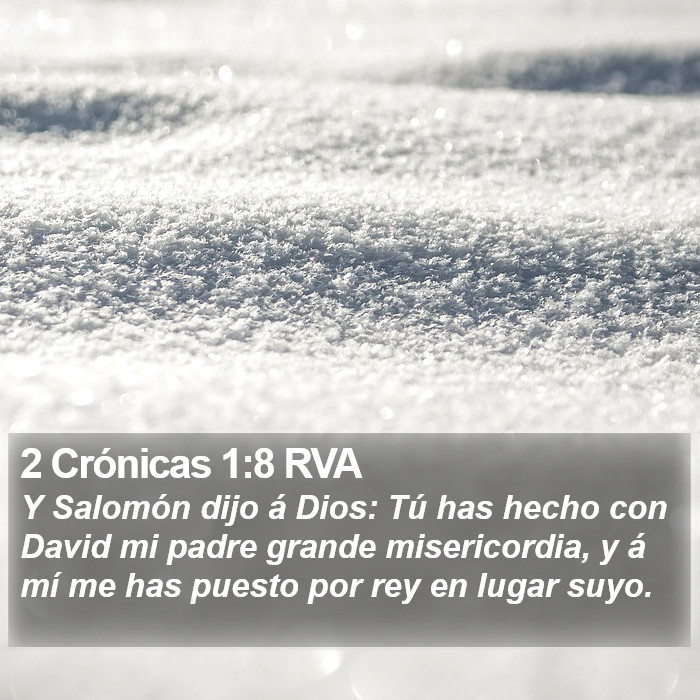 2 Crónicas 1:8 RVA Bible Study