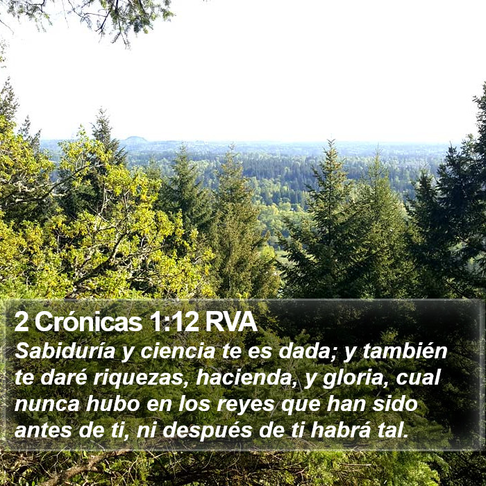 2 Crónicas 1:12 RVA Bible Study