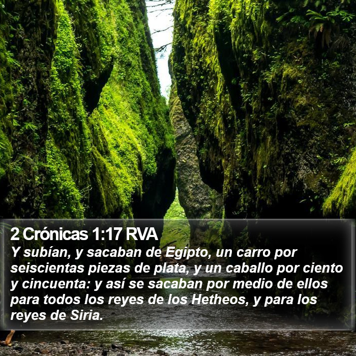 2 Crónicas 1:17 RVA Bible Study