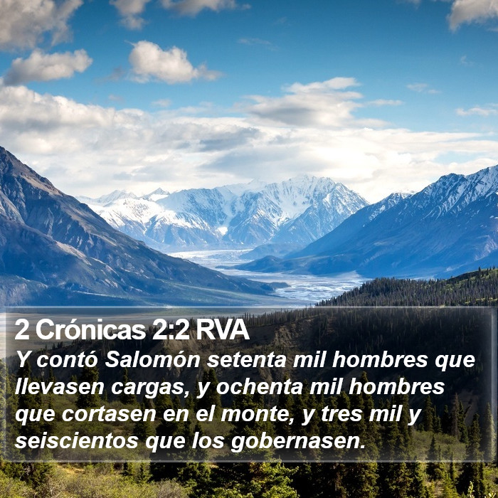 2 Crónicas 2:2 RVA Bible Study