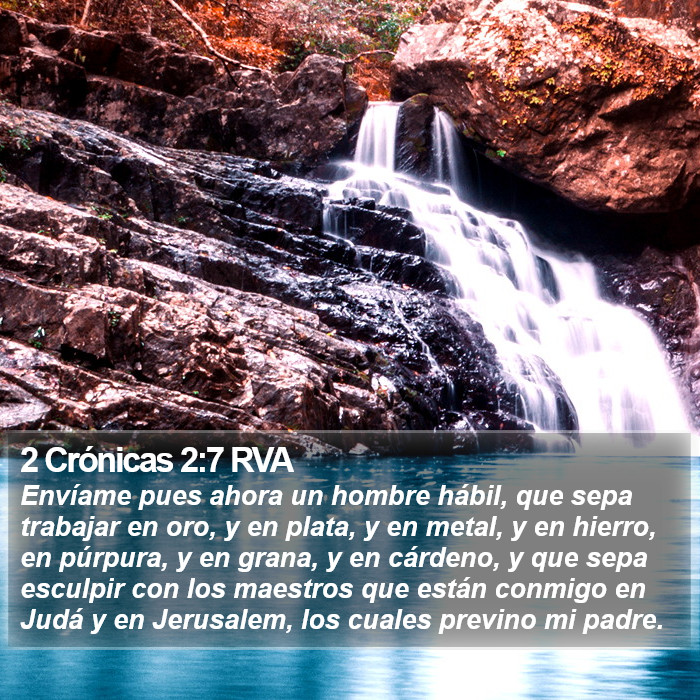 2 Crónicas 2:7 RVA Bible Study