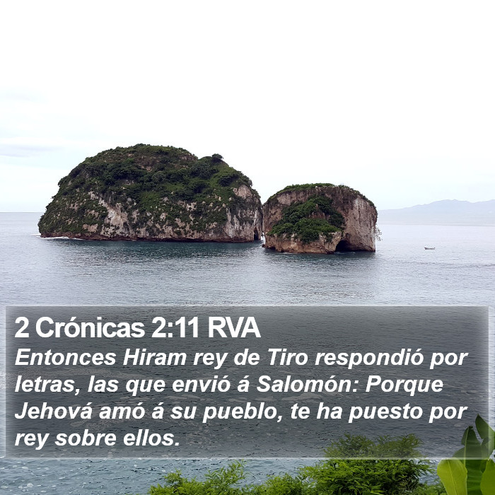 2 Crónicas 2:11 RVA Bible Study