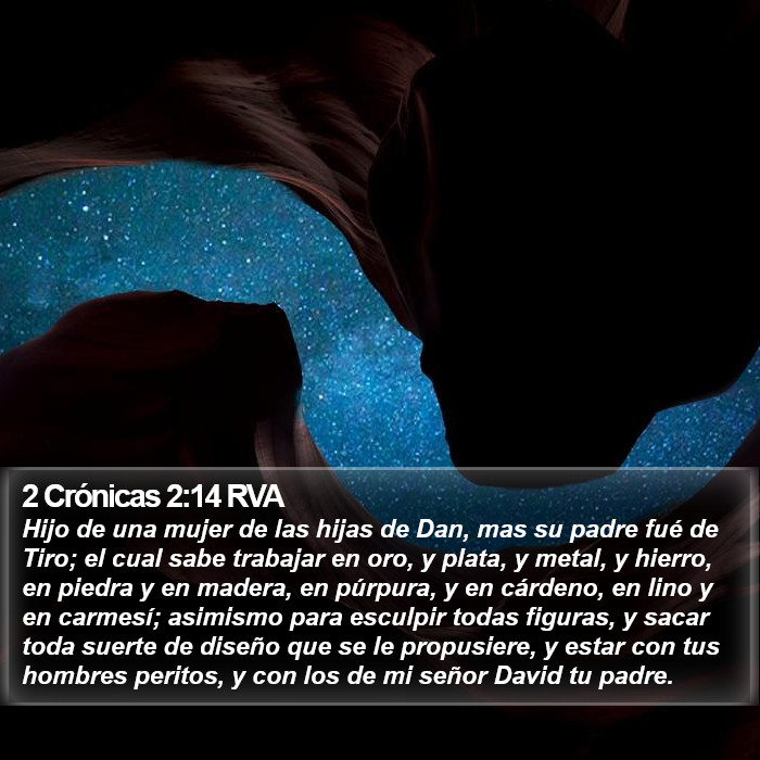 2 Crónicas 2:14 RVA Bible Study