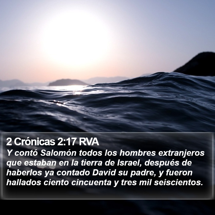 2 Crónicas 2:17 RVA Bible Study