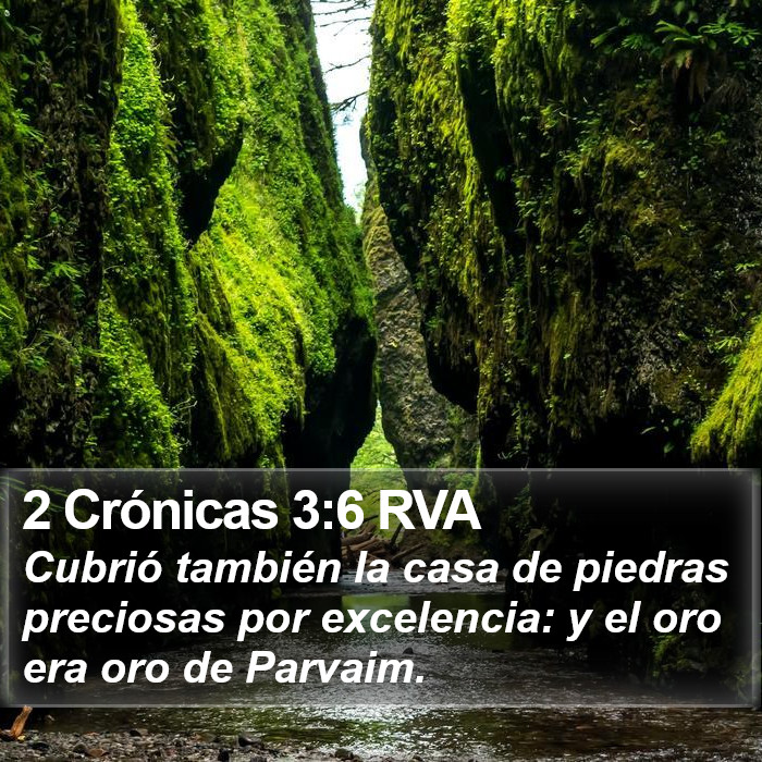 2 Crónicas 3:6 RVA Bible Study