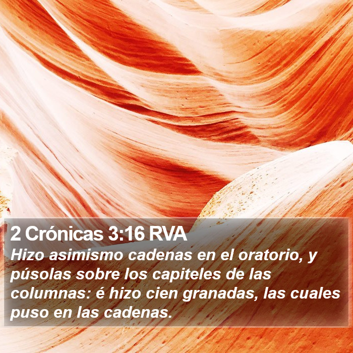 2 Crónicas 3:16 RVA Bible Study