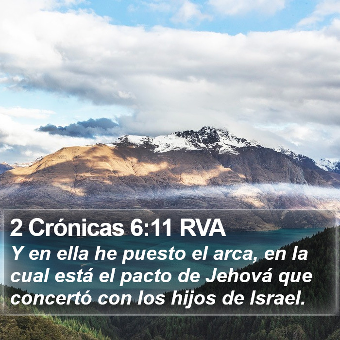 2 Crónicas 6:11 RVA Bible Study