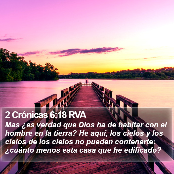 2 Crónicas 6:18 RVA Bible Study