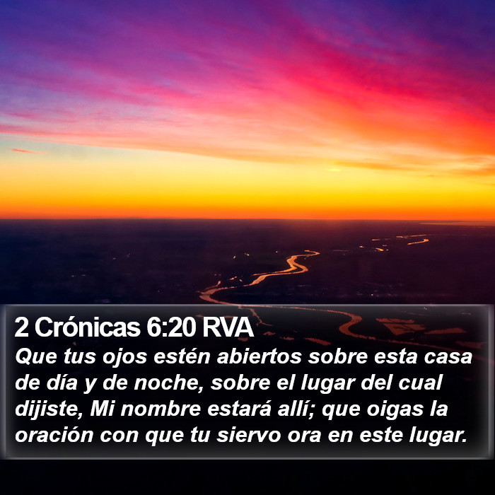 2 Crónicas 6:20 RVA Bible Study