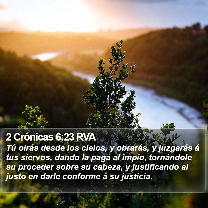 2 Crónicas 6:23 RVA Bible Study