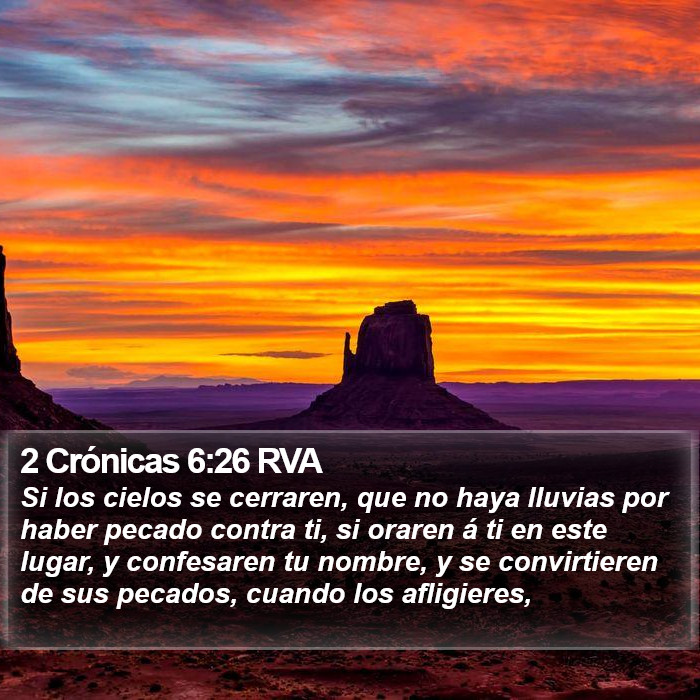 2 Crónicas 6:26 RVA Bible Study