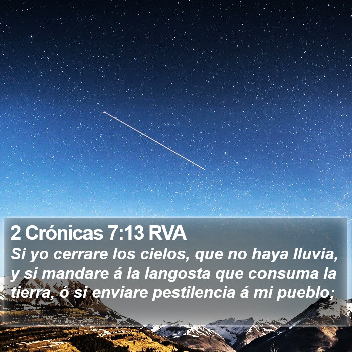 2 Crónicas 7:13 RVA Bible Study