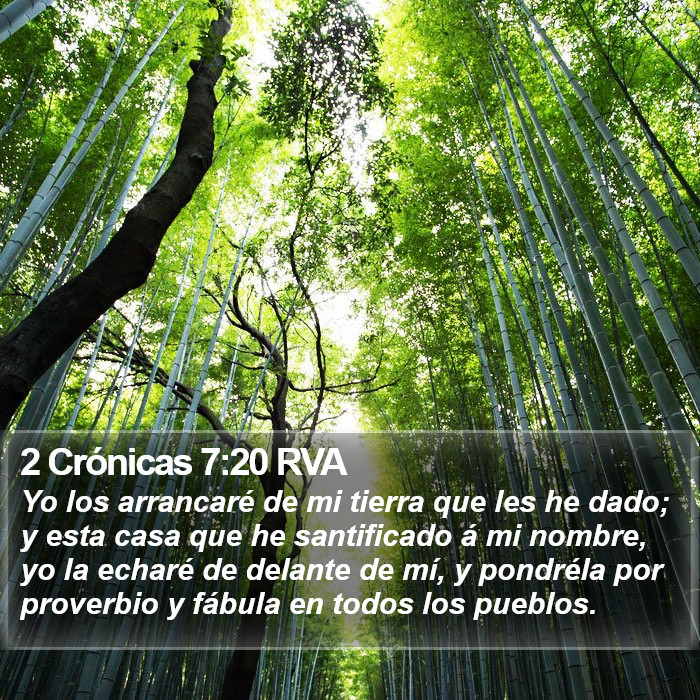 2 Crónicas 7:20 RVA Bible Study