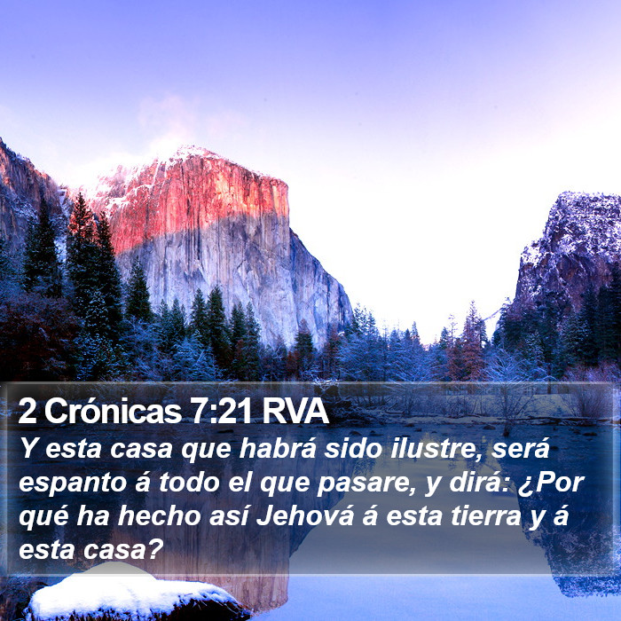 2 Crónicas 7:21 RVA Bible Study