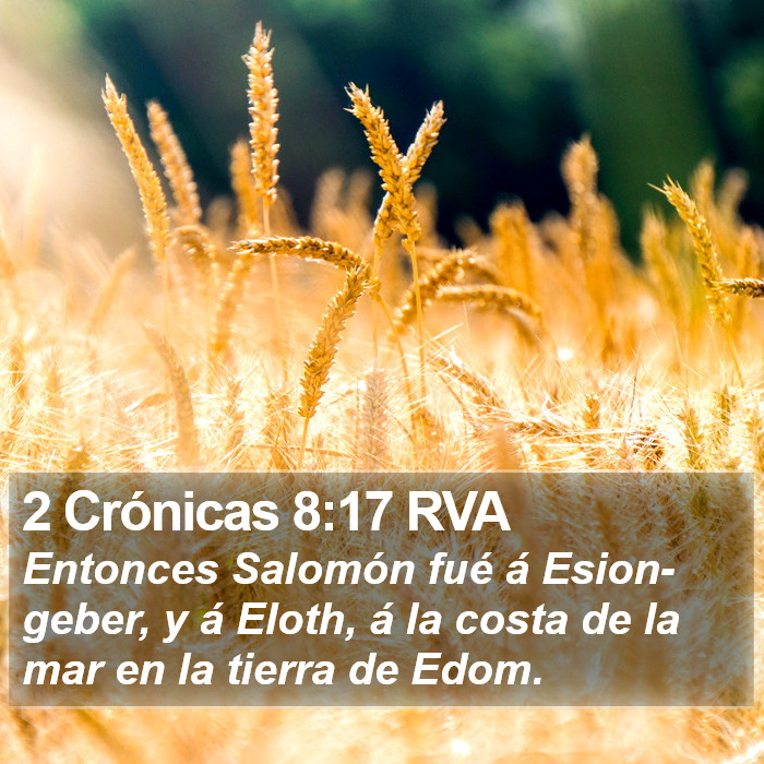 2 Crónicas 8:17 RVA Bible Study