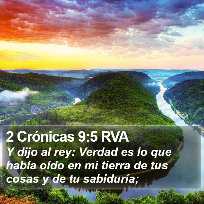 2 Crónicas 9:5 RVA Bible Study