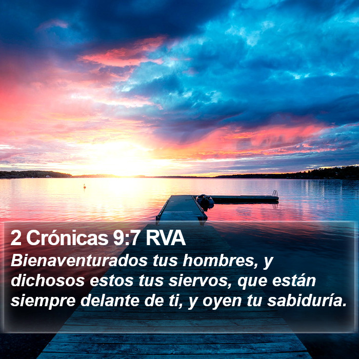 2 Crónicas 9:7 RVA Bible Study