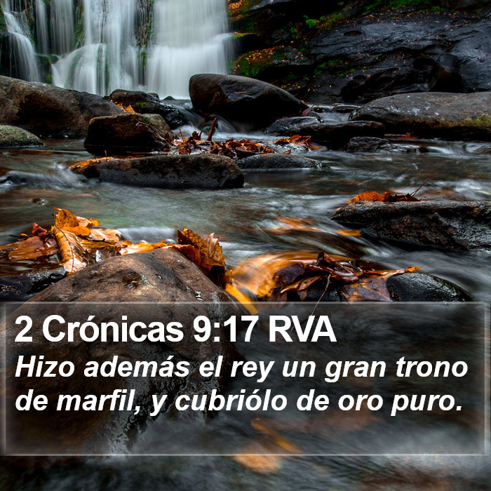 2 Crónicas 9:17 RVA Bible Study