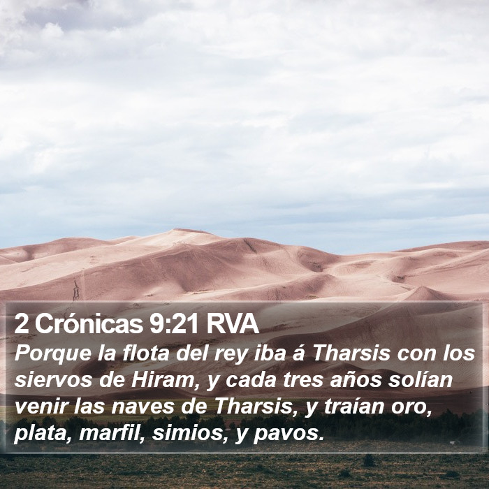 2 Crónicas 9:21 RVA Bible Study