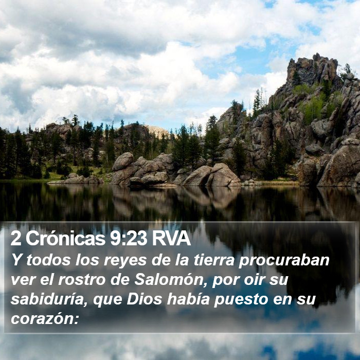 2 Crónicas 9:23 RVA Bible Study