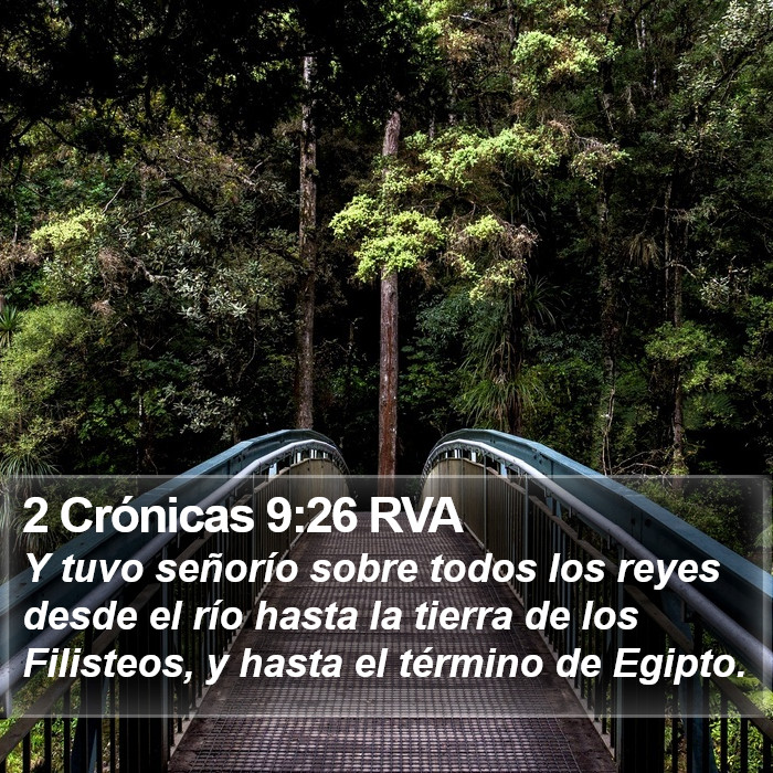 2 Crónicas 9:26 RVA Bible Study