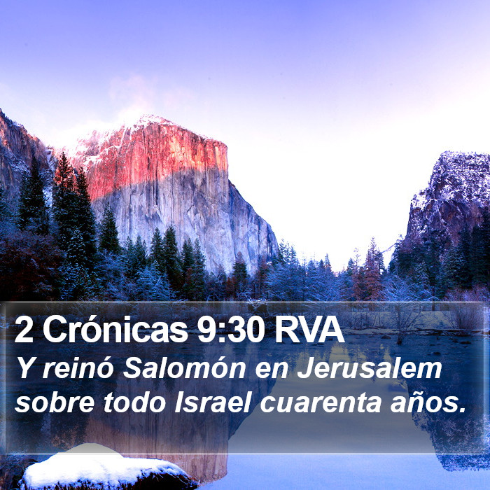 2 Crónicas 9:30 RVA Bible Study