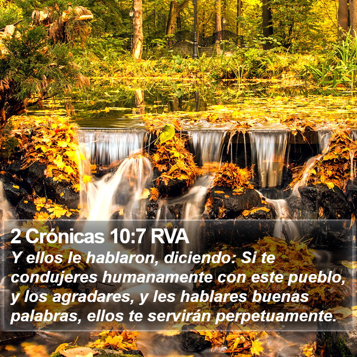 2 Crónicas 10:7 RVA Bible Study