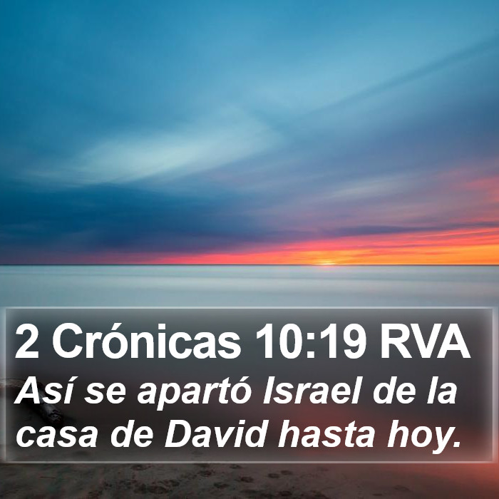 2 Crónicas 10:19 RVA Bible Study