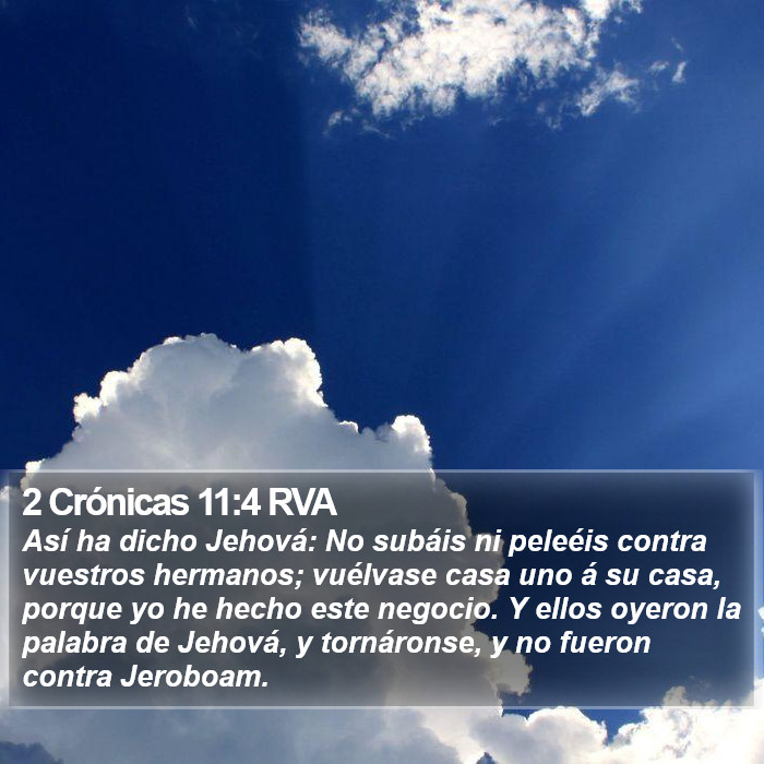 2 Crónicas 11:4 RVA Bible Study